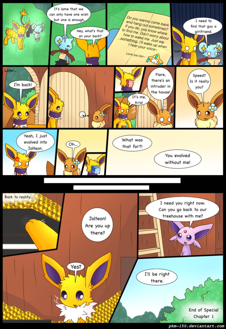 Es Special Chapter Page Finale Eeveelution Squad Comic Fury