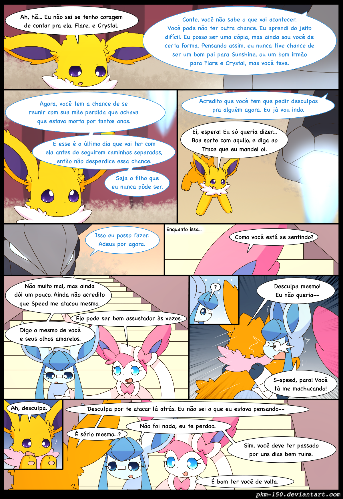 Capítulo Especial 11 Página 32 Eeveelution Squad Pt Br Comic