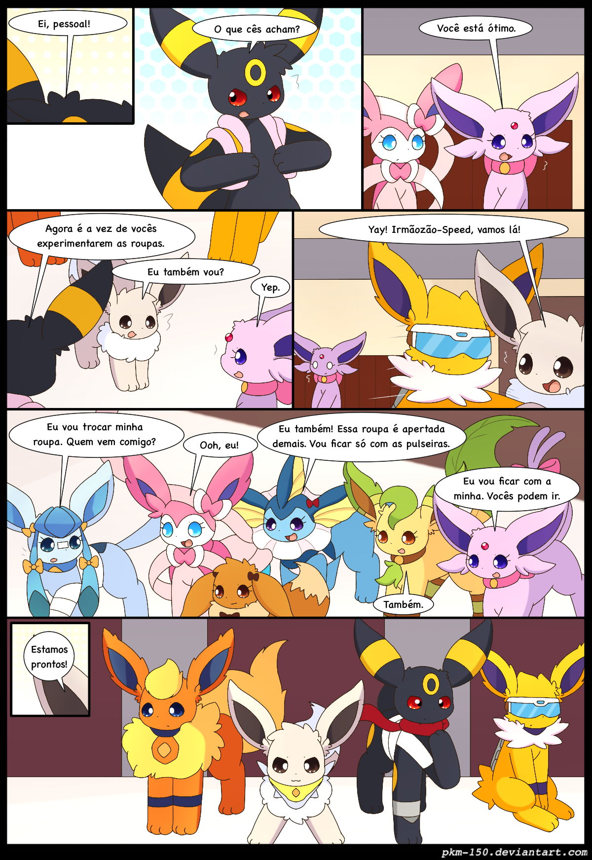 Capítulo Especial 12A Página 32 Eeveelution Squad Pt Br Comic