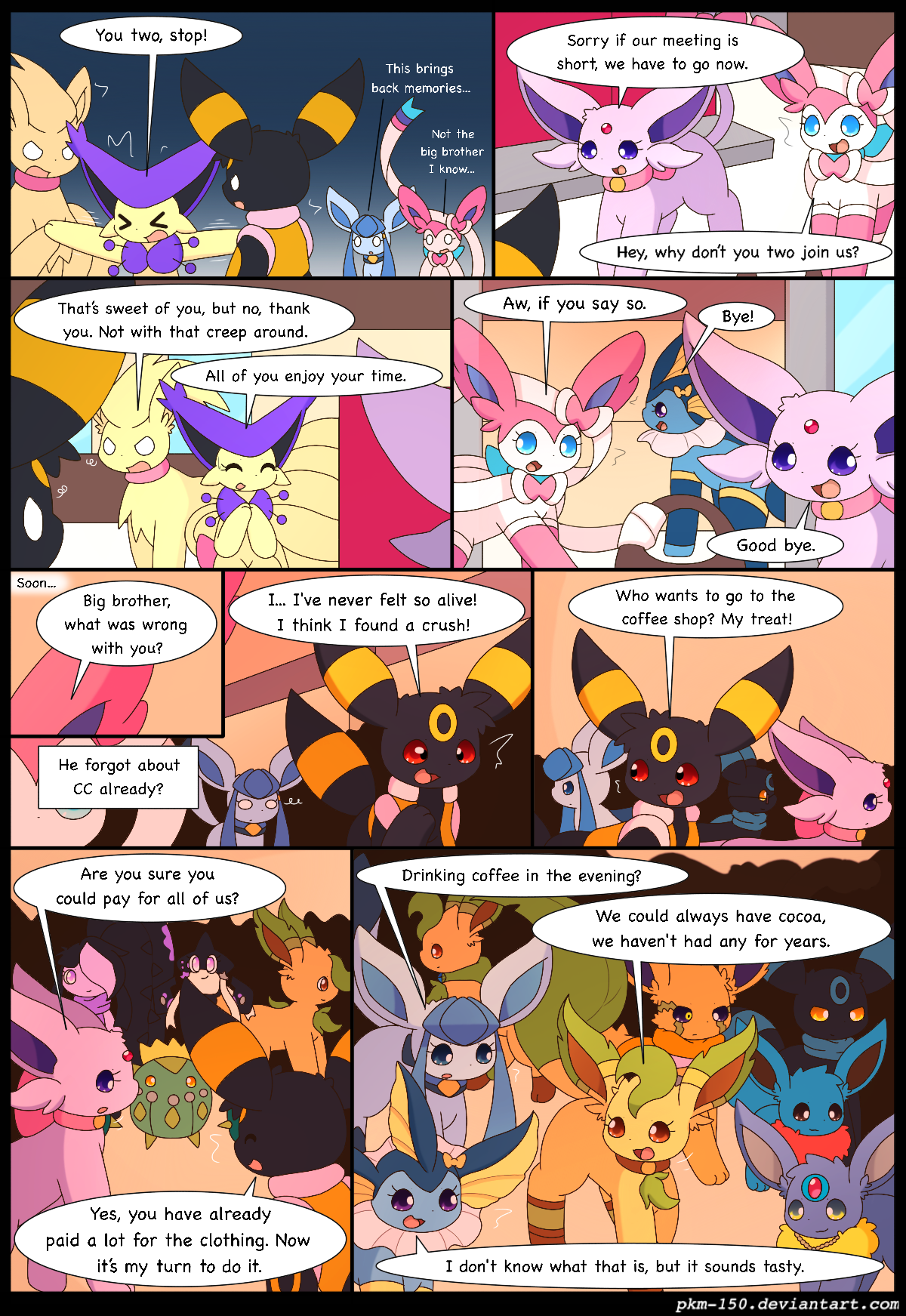 Es Special Chapter A Page Eeveelution Squad Comic Fury Comic Fury Webcomic Hosting