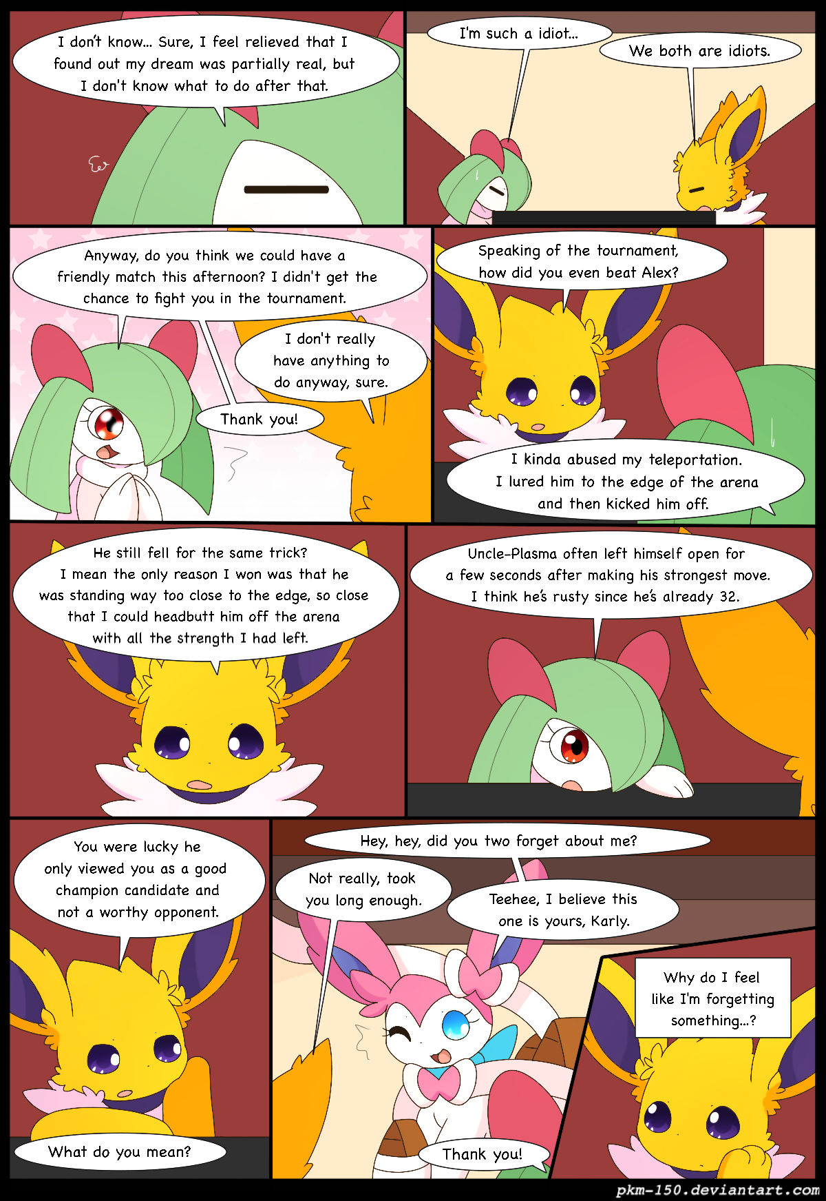 Es Special Chapter B Page Eeveelution Squad Comic Fury Comic Fury Webcomic Hosting