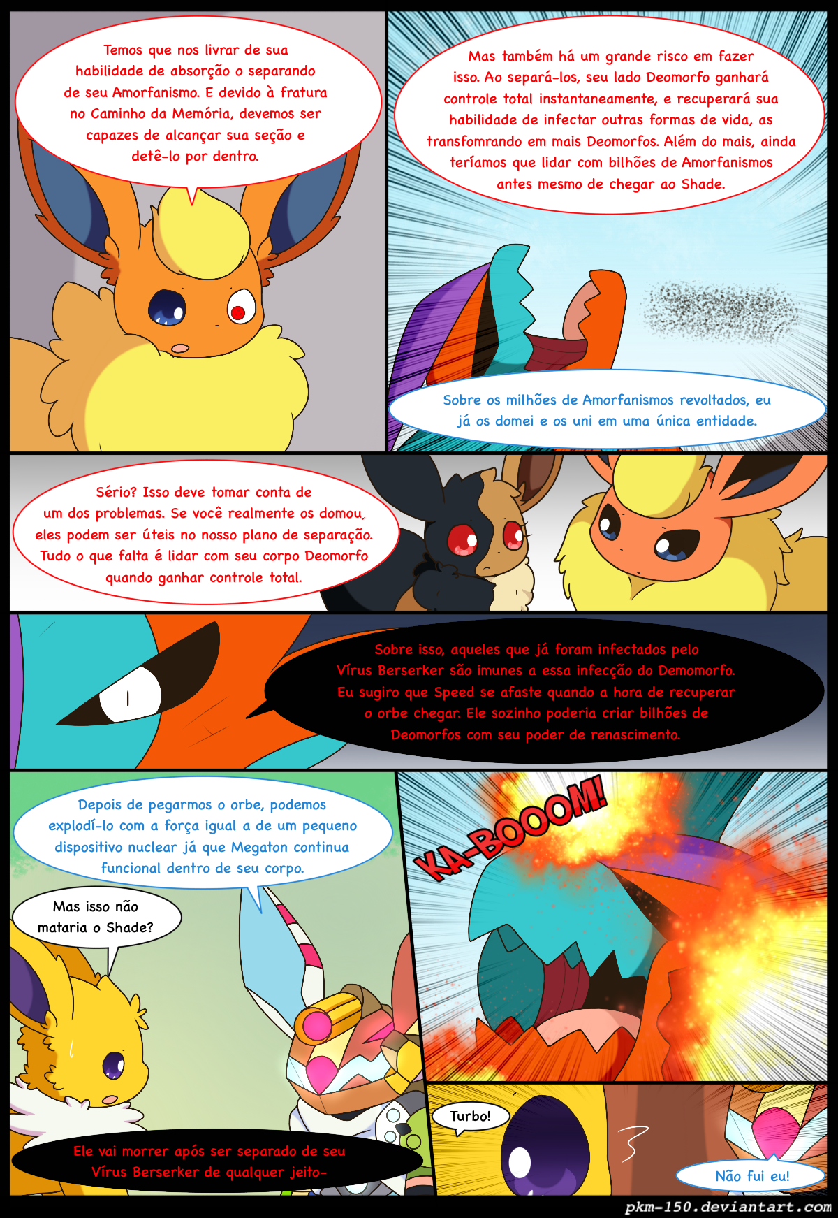 Capítulo Especial 12B Página 87 Eeveelution Squad Pt Br Comic