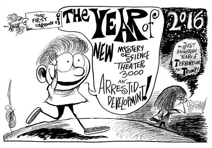 First Cartoon of the Year, 2016