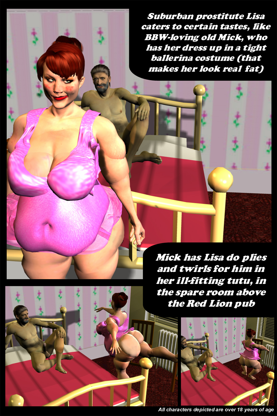 Street Prostitute Porn Comic - Kougar Street: The Humiliation Of Lisa Rumpson The Whore Fat Ballerina
