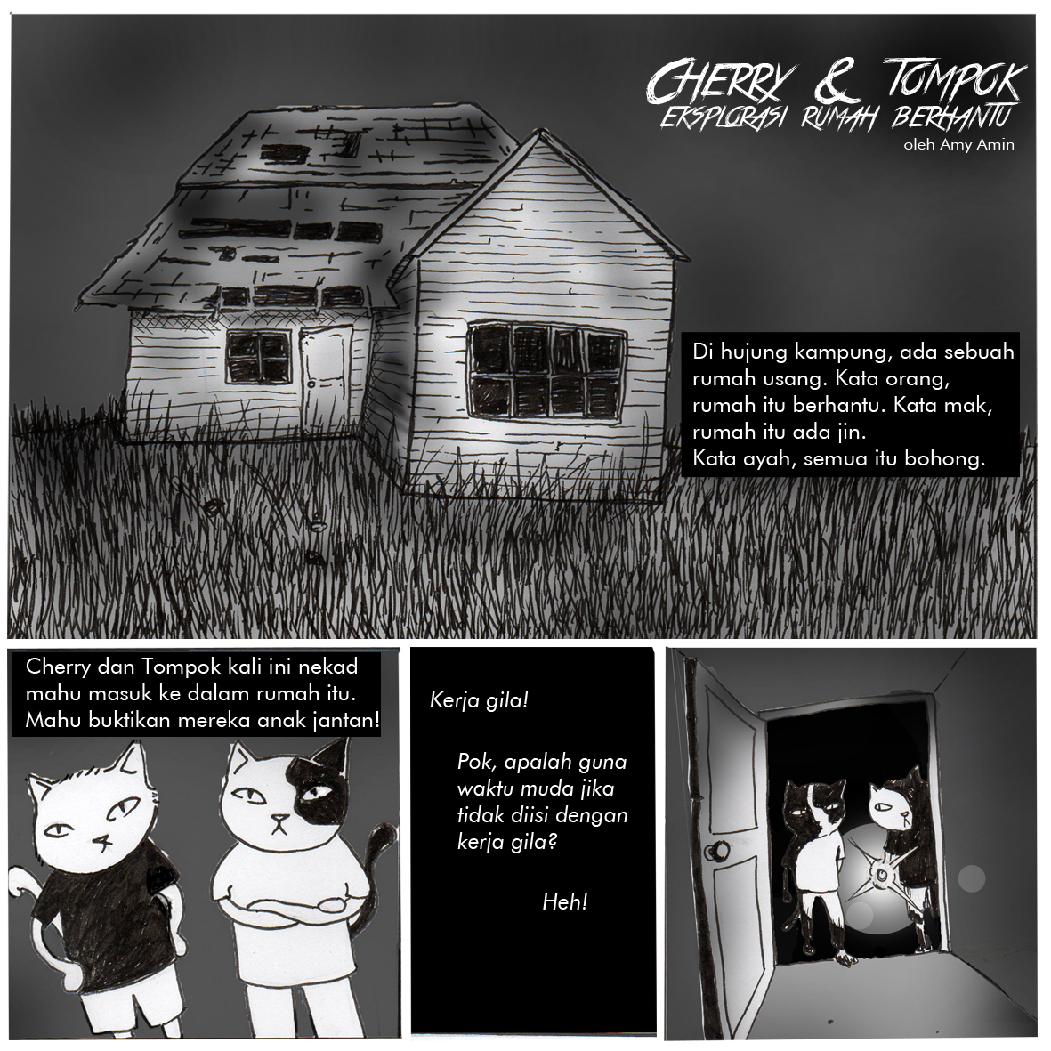 Eksplorasi Rumah Berhantu Cherry Dan Tompok Comic Fury Comic Fury