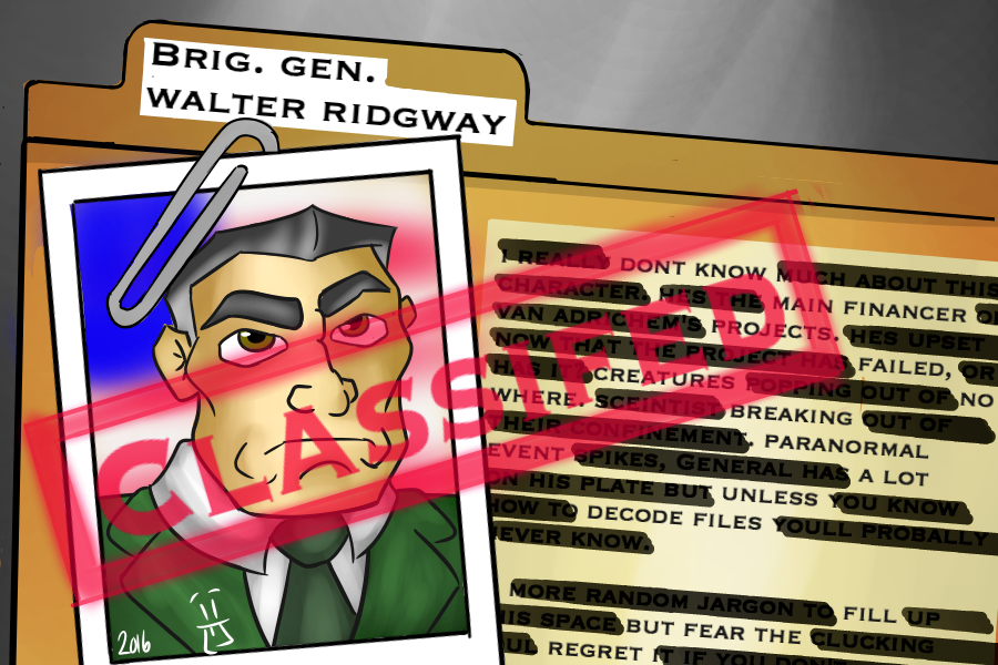 character page 6: Brigadier General  Walter Ridgway  