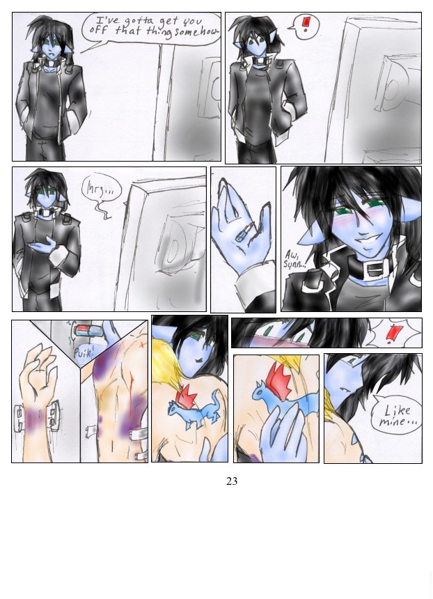 Blue's startling discovery about body art (XD)
