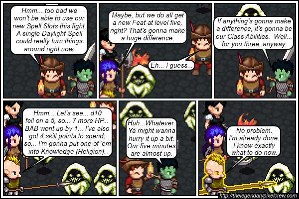 Strip 419 - "Leveling up normally takes way longer than that"