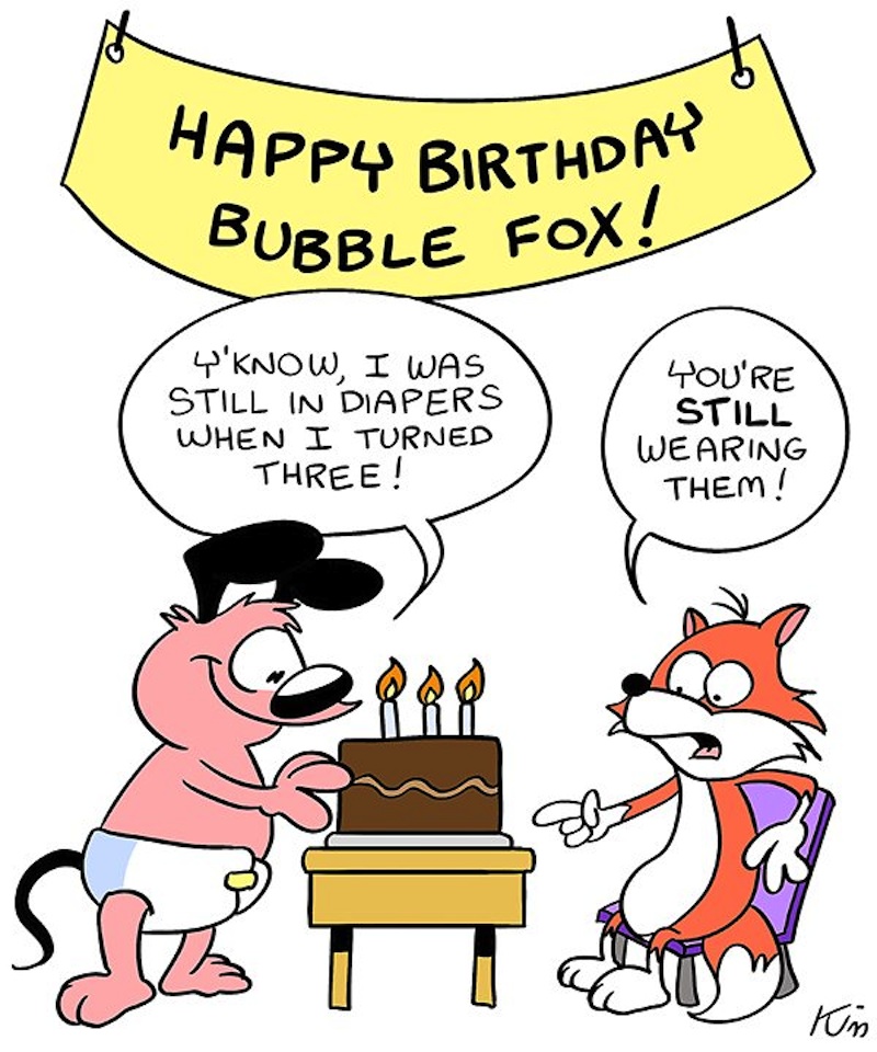 HOUSEBROKEN!!!  A BUBBLE FOX GUEST COMIC BY KIM BELDING