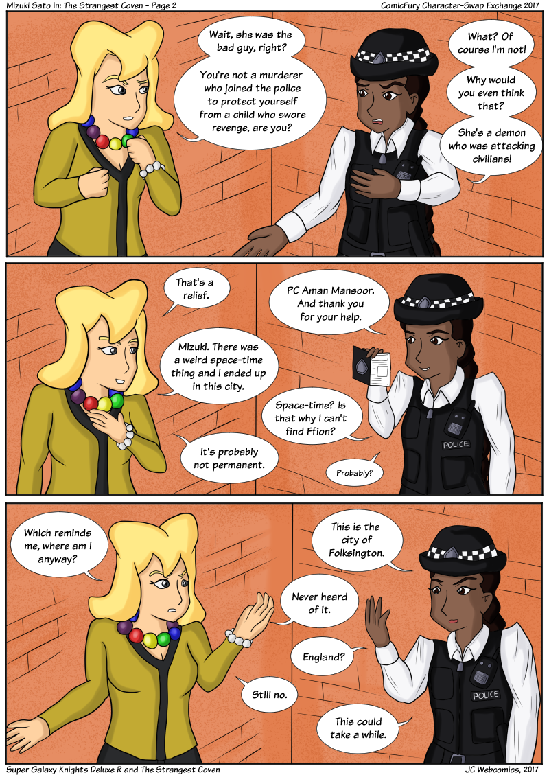 Super Galaxy Knights Deluxe R to The Strangest Coven Part 2 by JC Webcomics
