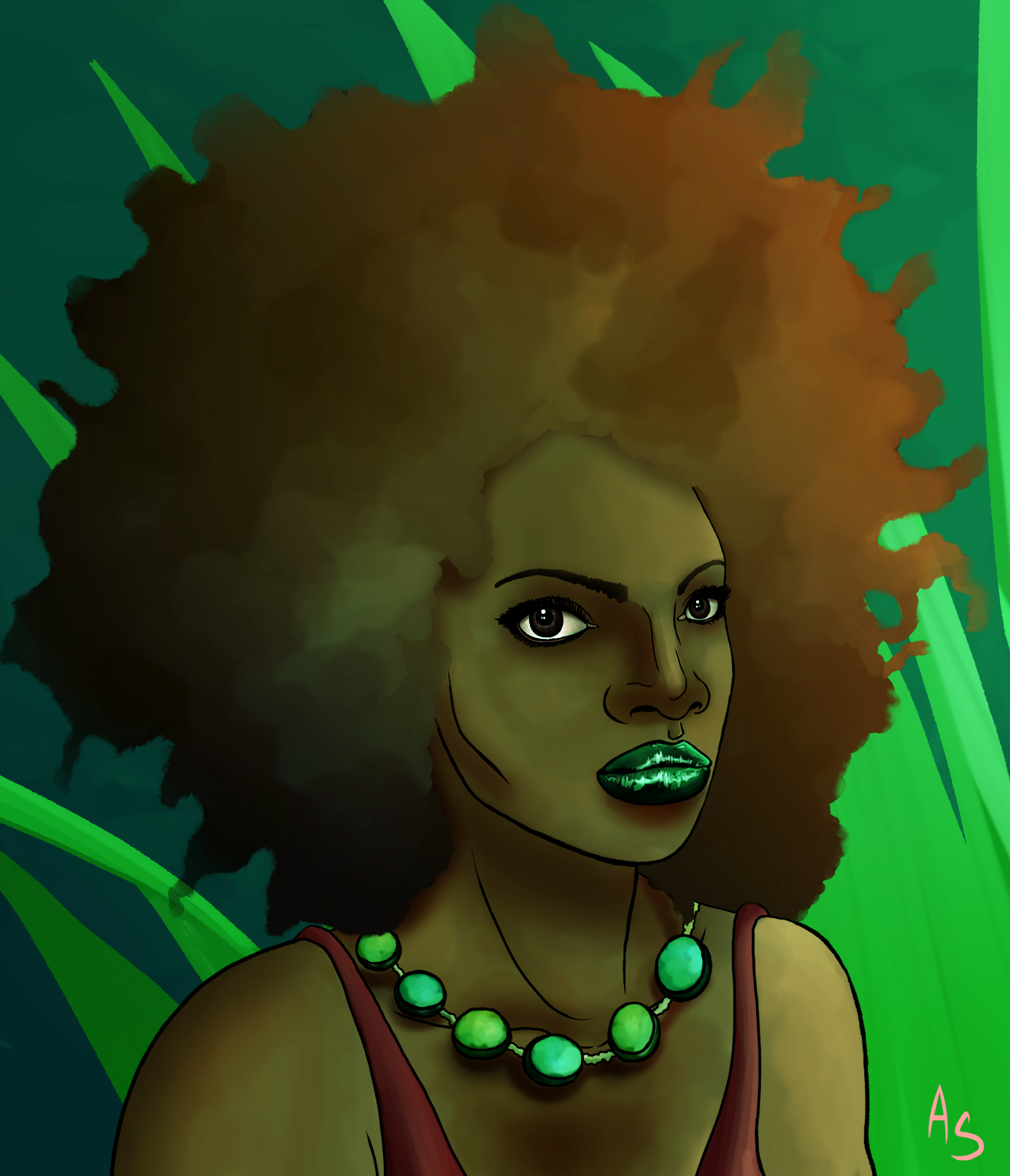 Naomi In Green