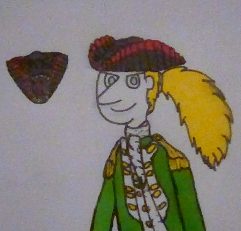 Dr. Ytterbium Wearing A Dinosaur Tricorn (by Super Oliver)
