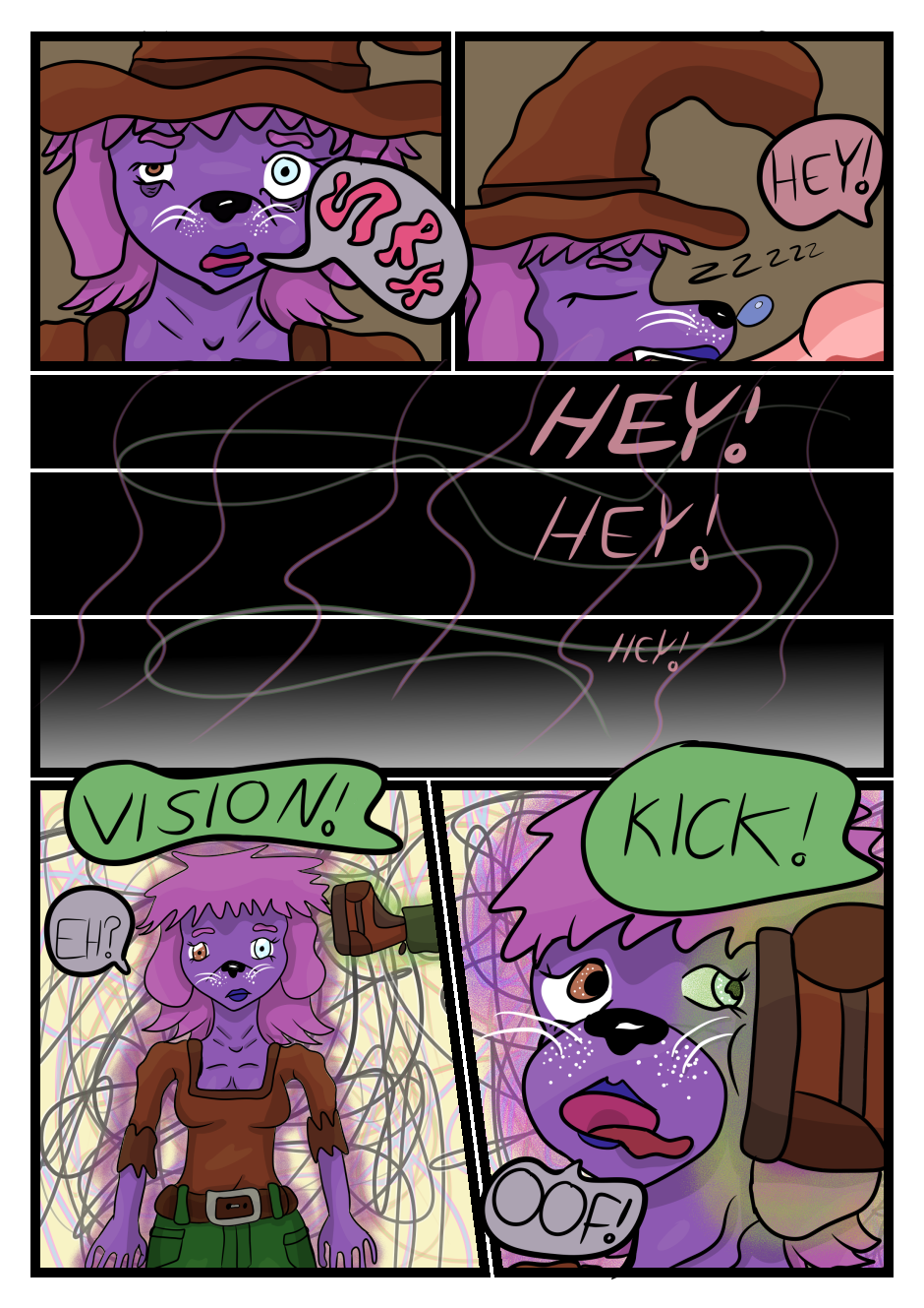 Page Seven: VISION  KICK!