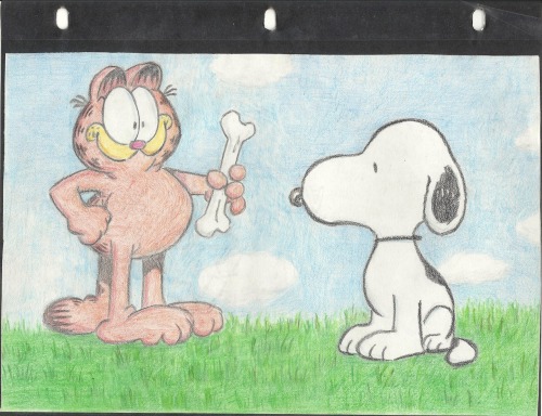 Snoopy meets Garfield