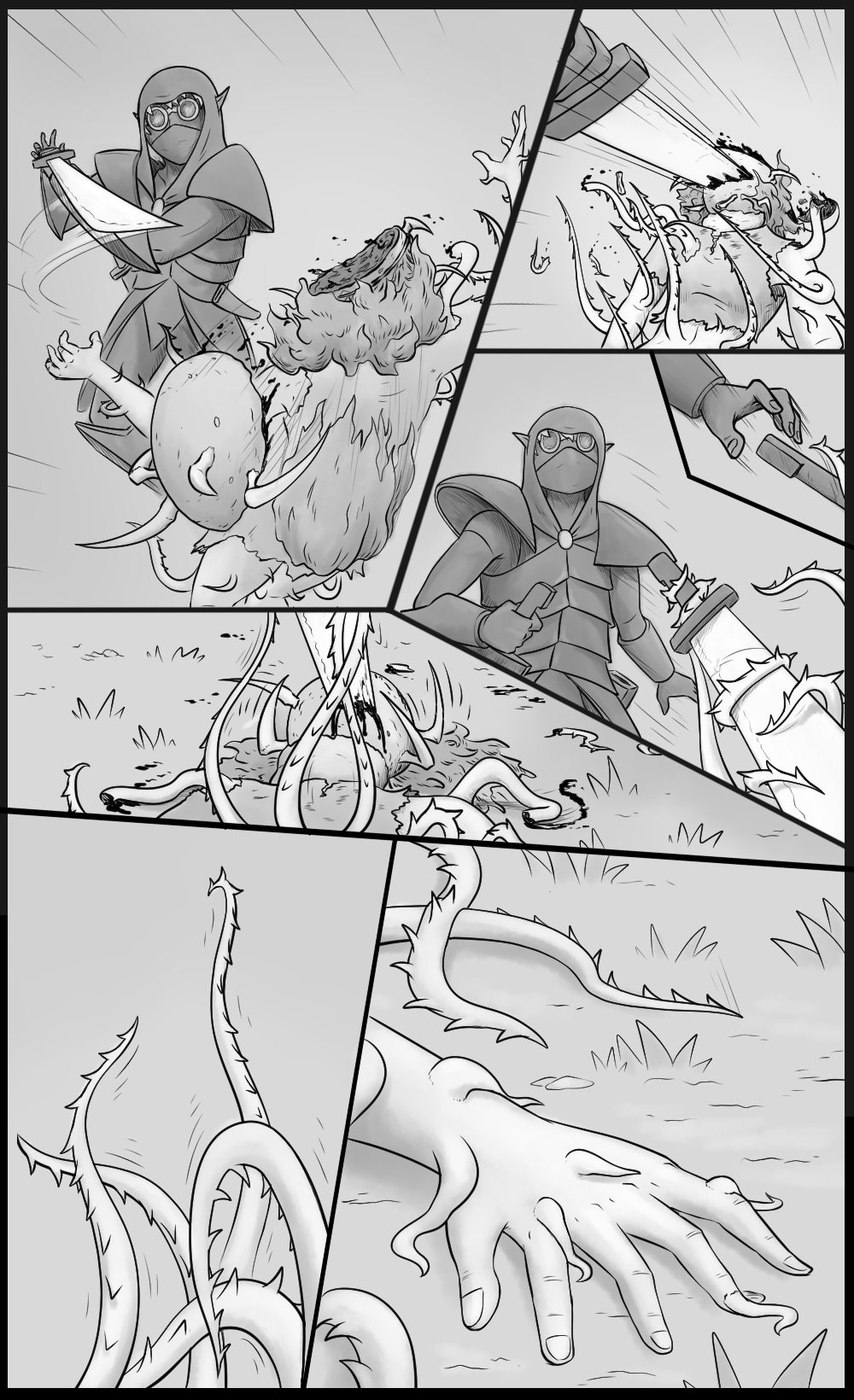 Page 32 - The creature attacks (Part 3)