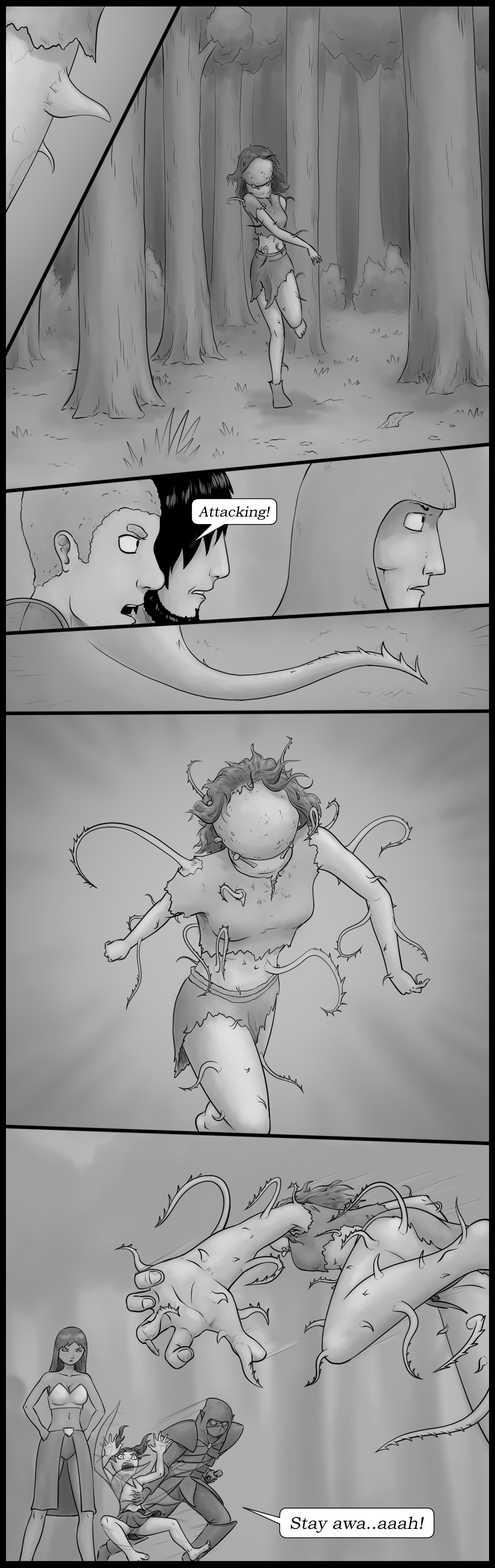 Page 30 - The creature attacks (Part 1)