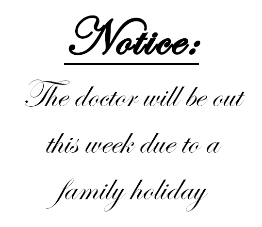 Family Holiday Notice
