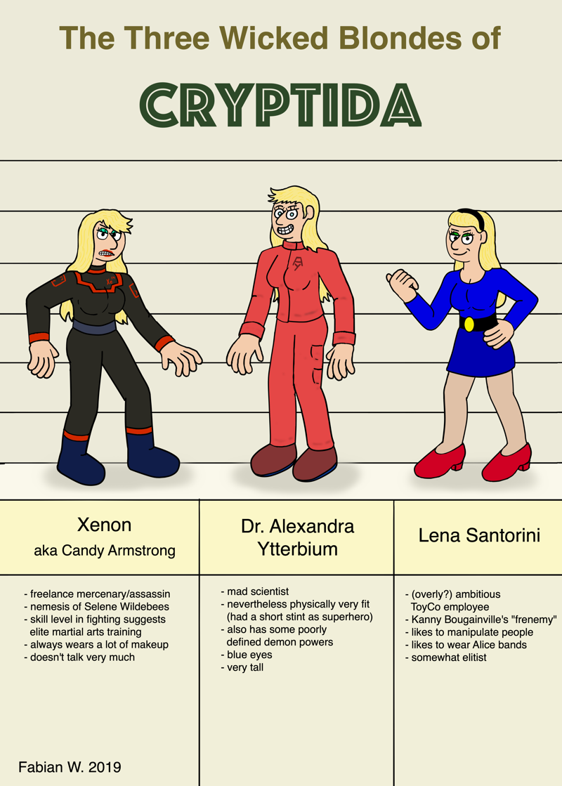 The Three Wicked Blondes of Cryptida