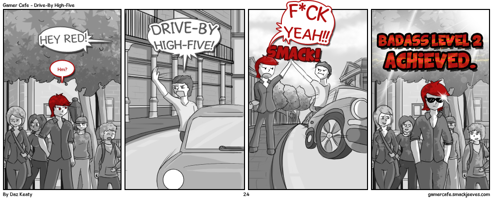 Drive-by High-Five