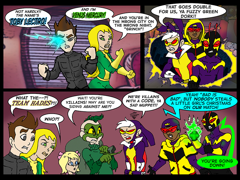 Christmas Crossover Comic | Lectro - Phoenix In Crisis - Page 2