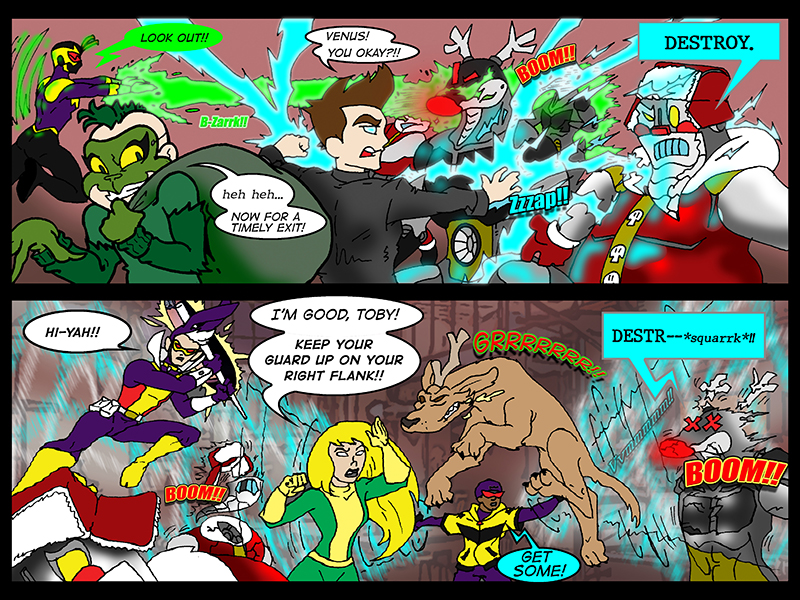 Christmas Crossover Comic | Lectro - Phoenix In Crisis - Page 4