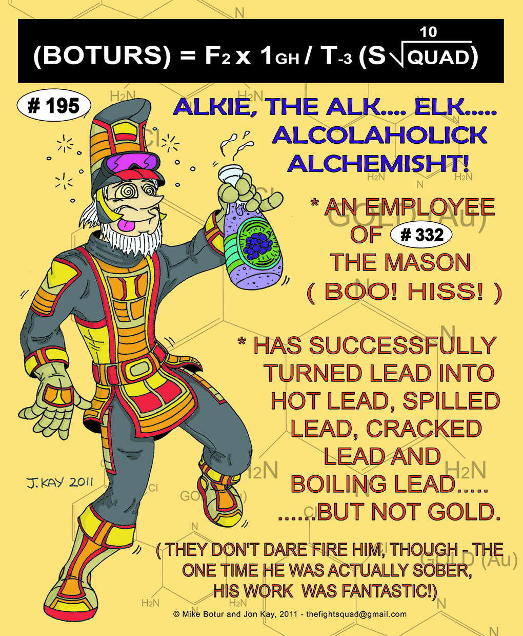 Botur's Fight Squad! - Character profile: Alkie the Alchemist