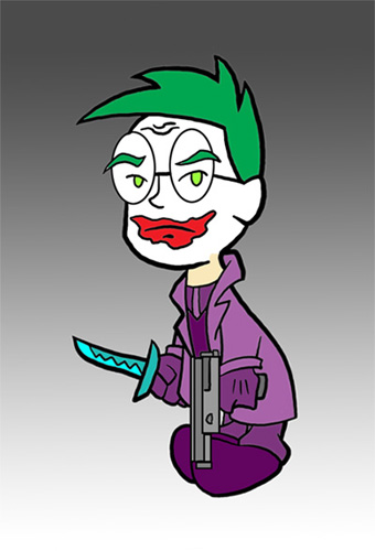 Kerwin as the Joker