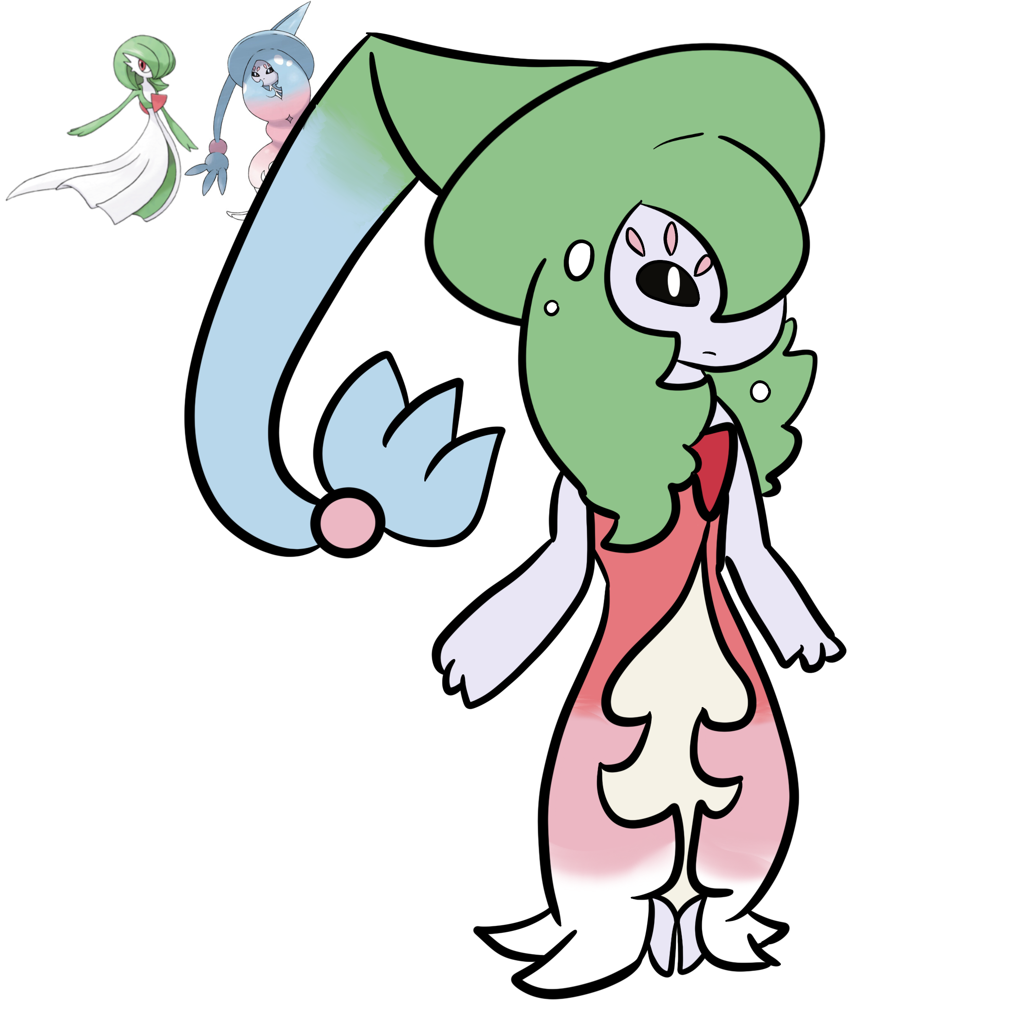 Gardevoir and Porygon-Z fusion | Sakura Sylveon’s Pokémon Art Requests ...