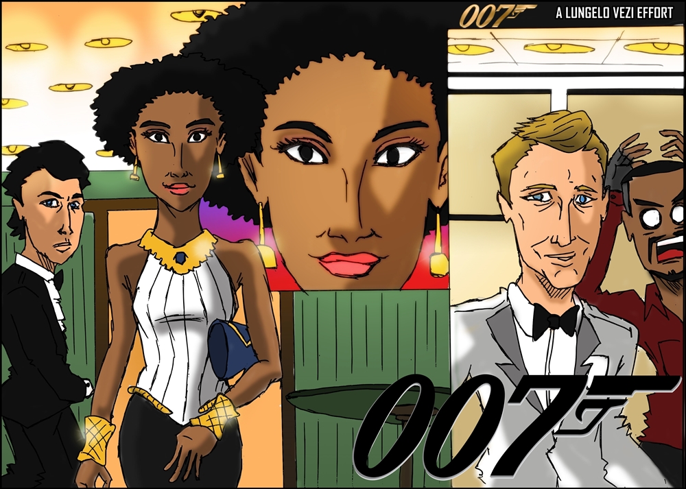 Lvcartoons Comic Strips!! | Zoe Mthiyane As a Bond girl 007!