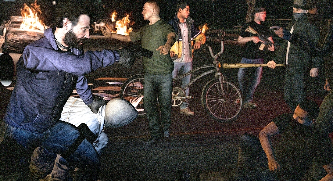 Sept. 2042. Riot in Portland.