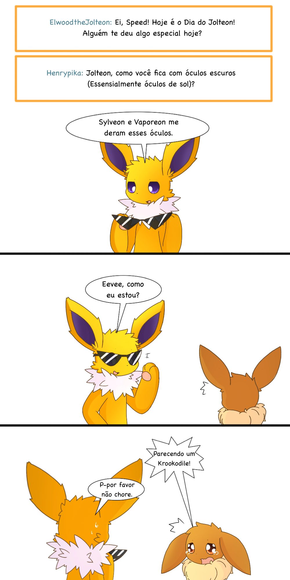 Eeveelution Squad BR: Extras - 36. Jolteon, como você fica de óculos ...