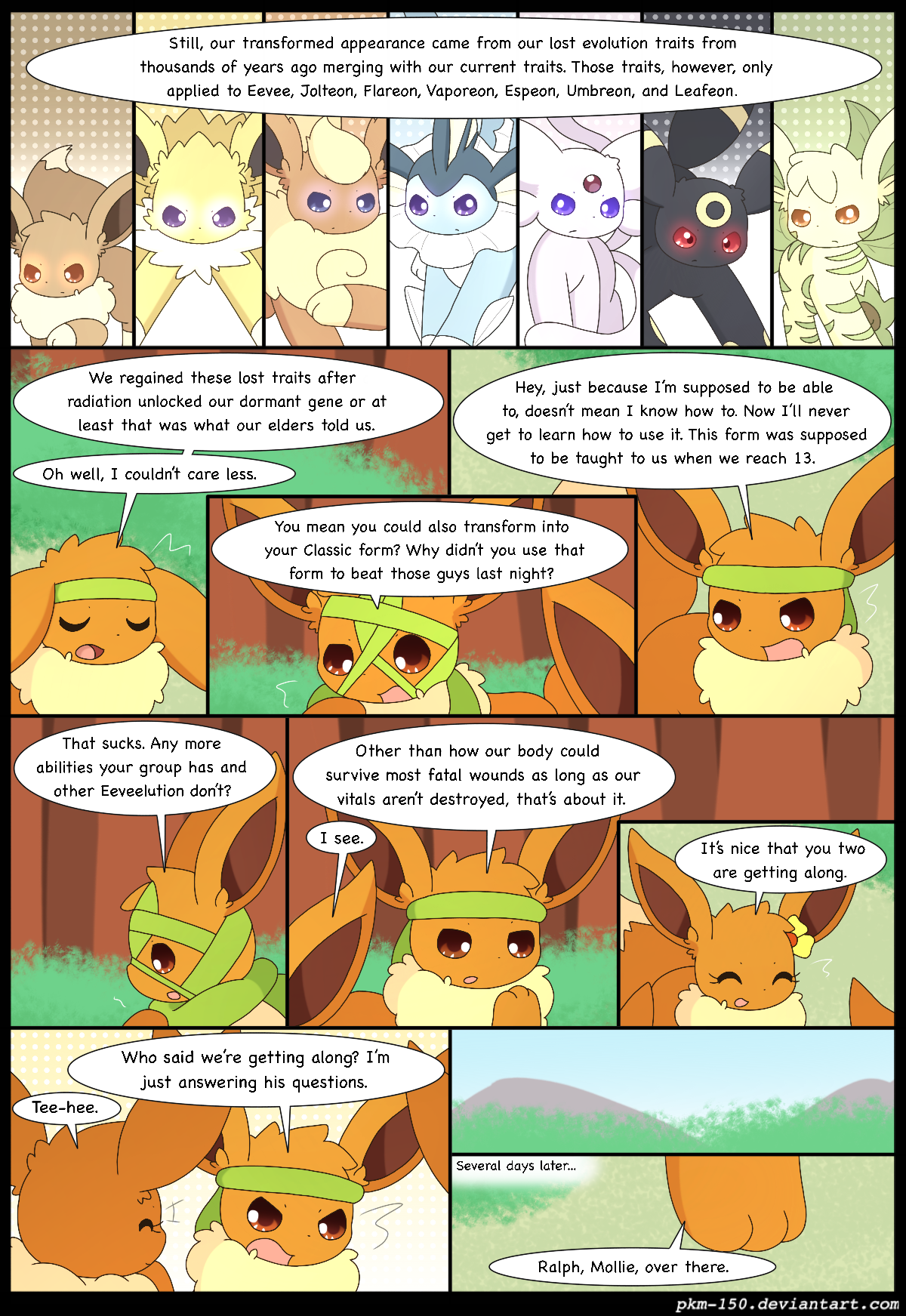 Es Special Chapter B Page Eeveelution Squad Comic Fury Comic Fury Webcomic Hosting