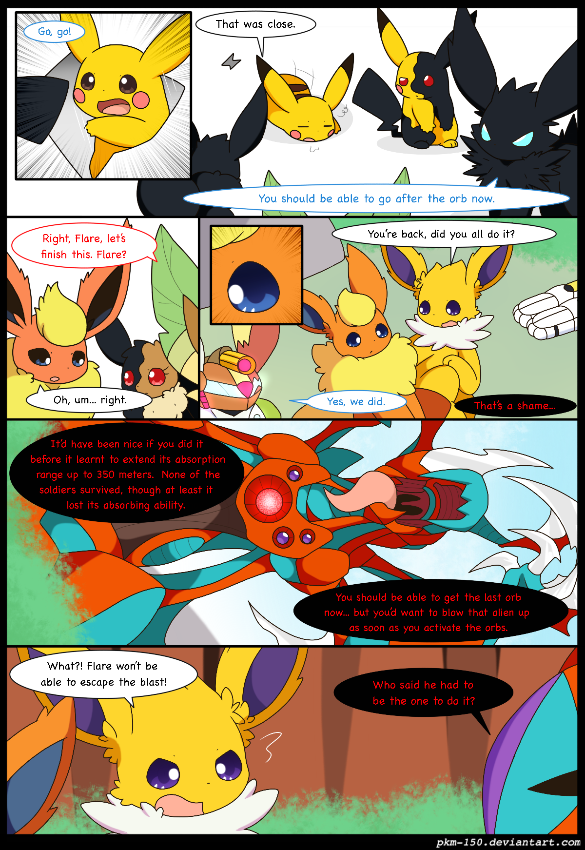 Es Special Chapter B Page Eeveelution Squad Comic Fury Comic Fury Webcomic Hosting