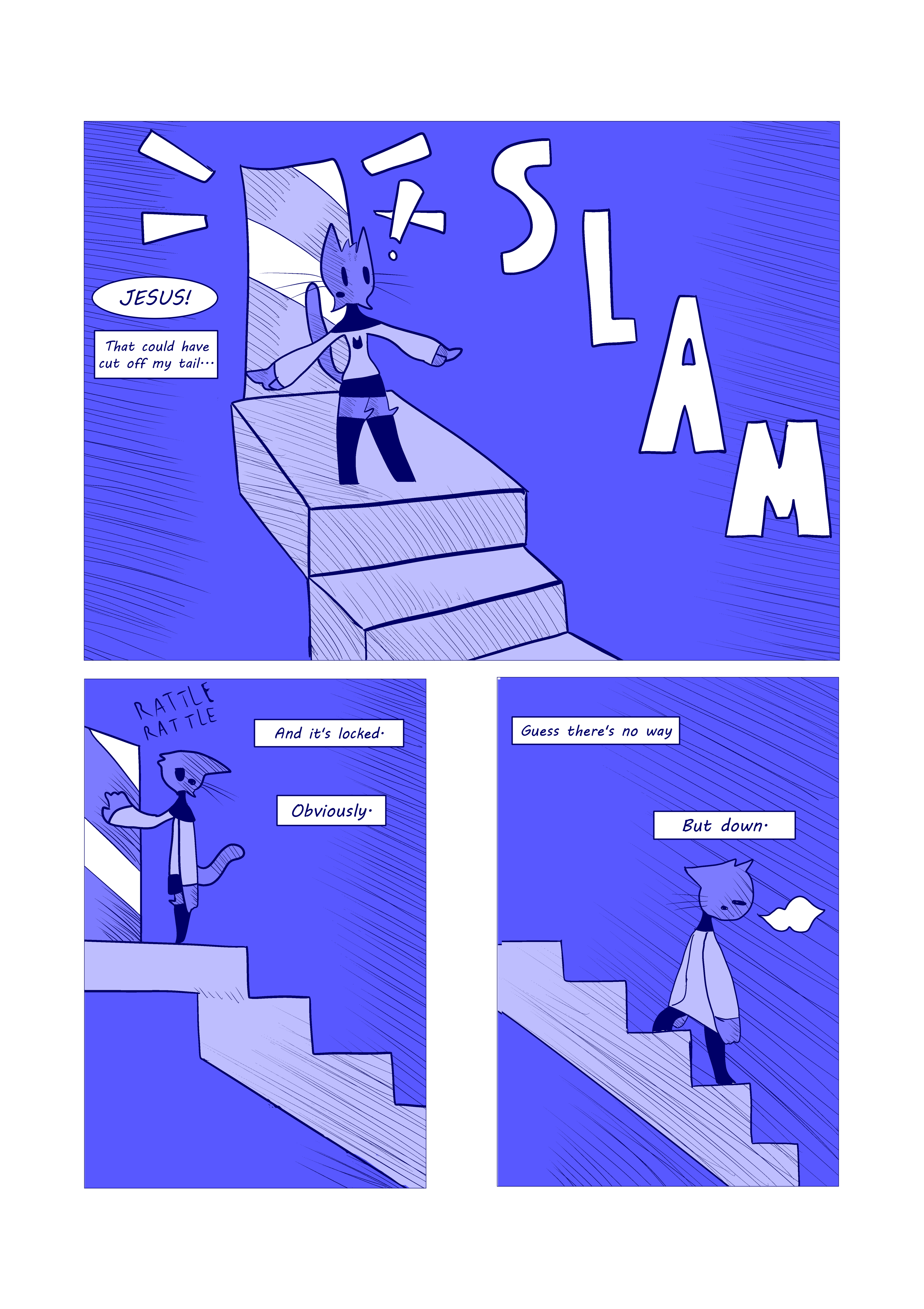 Page 12: No way but down