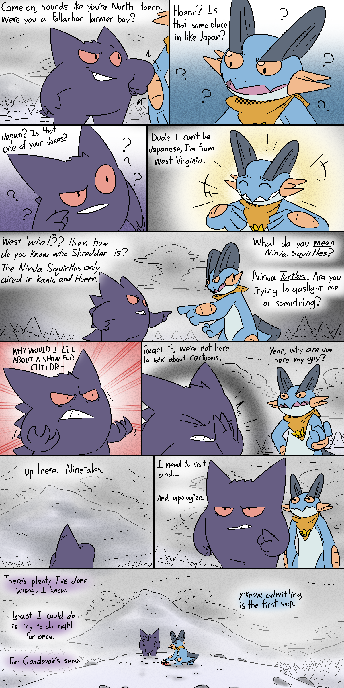 gengar pokemon comic strips