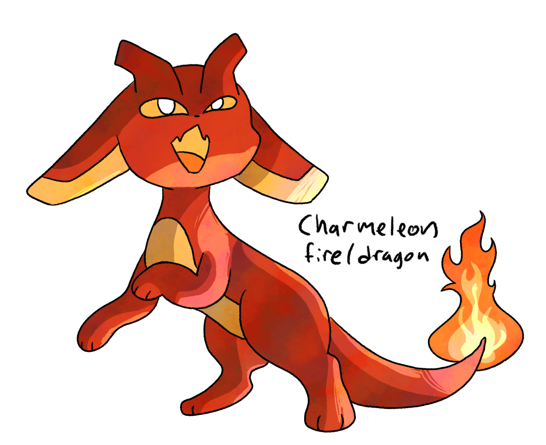 324 Eeveelutions - Charmeleon - Fire/Dragon Eeveelution