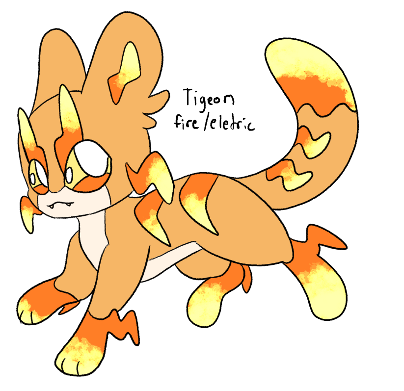 324 Eeveelutions - Tigeon - Fire/Electric type Eeveelution