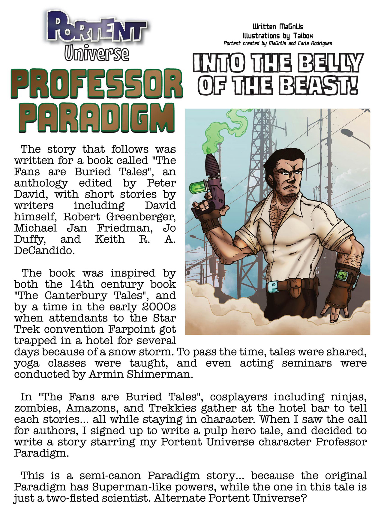Portent Universe - Into the Belly of the Beast - A Daring Professor Paradigm Adventure!