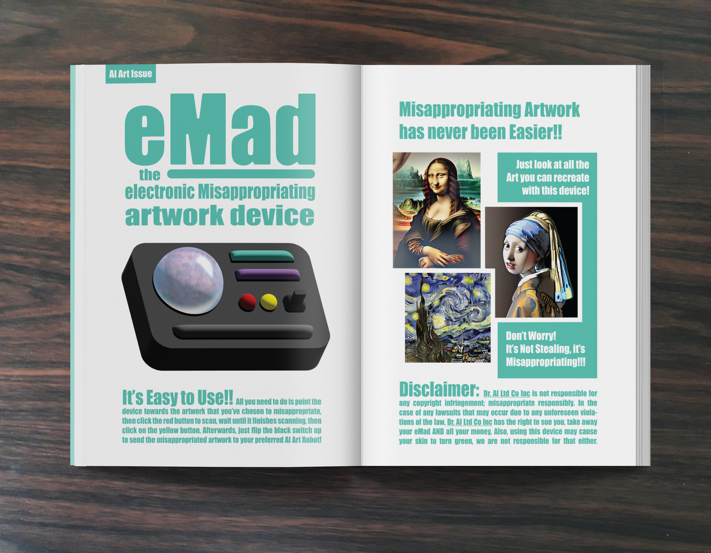 eMad: the electronic Misappropriating artwork device