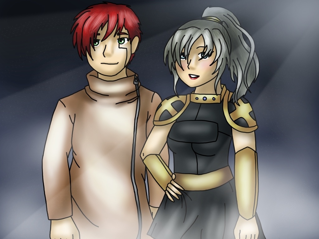 Guest Art: Cain and Kylie by Empathetic Dinosaur