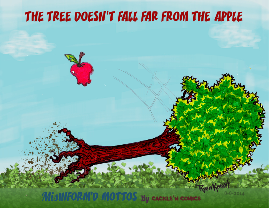 Cackle N Comics The Tree Doesn T Fall Far From The Apple