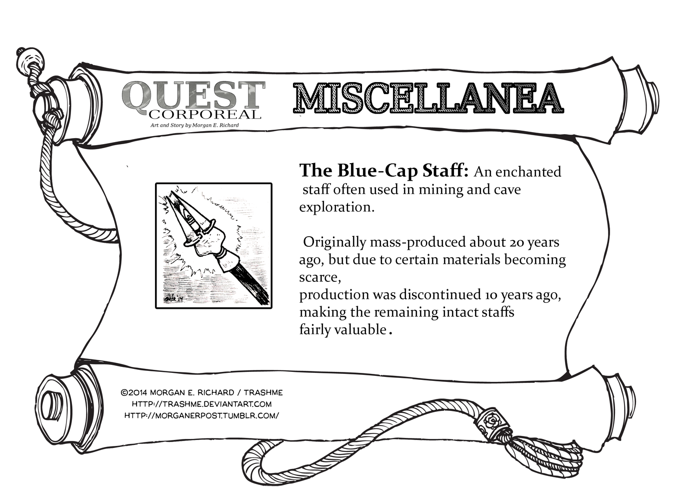 Miscellanea Corporeal: The Blue-Cap Staff