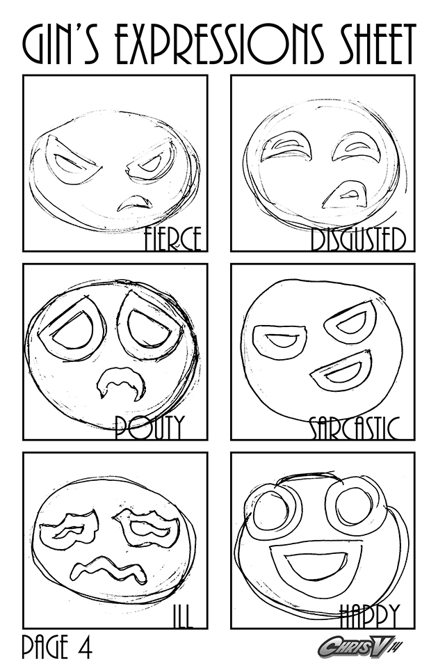  gin's expressions sheet page 4